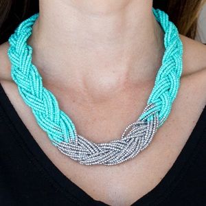 Braided Seed bead necklace. NWT.